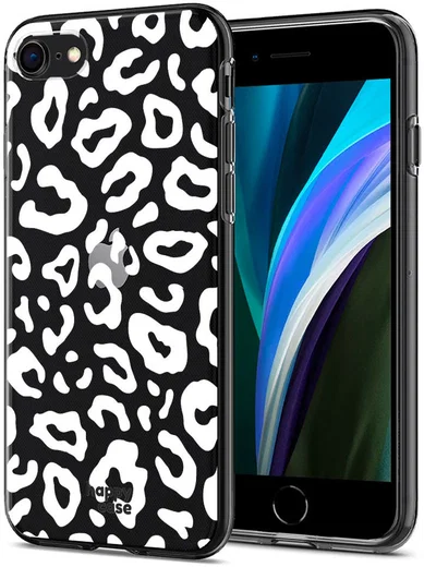 HappyCase iPhone SE 2020/2022 Hoesje Flexibel TPU Luipaard Print afbeelding 2