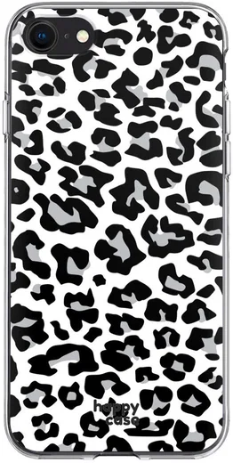 HappyCase iPhone SE 2020/2022 Hoesje Flexibel TPU Panter Print afbeelding 1