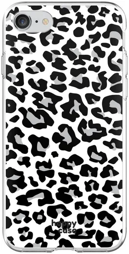 HappyCase iPhone SE 2020/2022 Hoesje Flexibel TPU Panter Print afbeelding 4