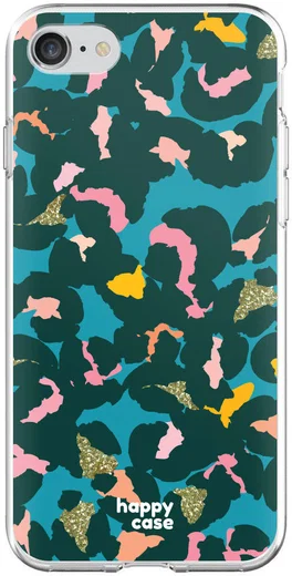 HappyCase iPhone SE 2020/2022 Hoesje Flexibel TPU Summer Leopard afbeelding 4