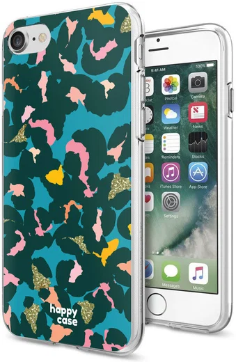 HappyCase iPhone SE 2020/2022 Hoesje Flexibel TPU Summer Leopard afbeelding 5
