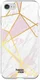 HappyCase iPhone SE 2020/2022 Hoesje Flexibel TPU Roze Marmer Print afbeelding 3