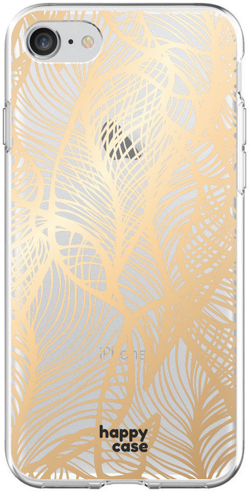 HappyCase Apple iPhone SE 2020 Hoesje Flexibel TPU Golden Leaves Print afbeelding 4