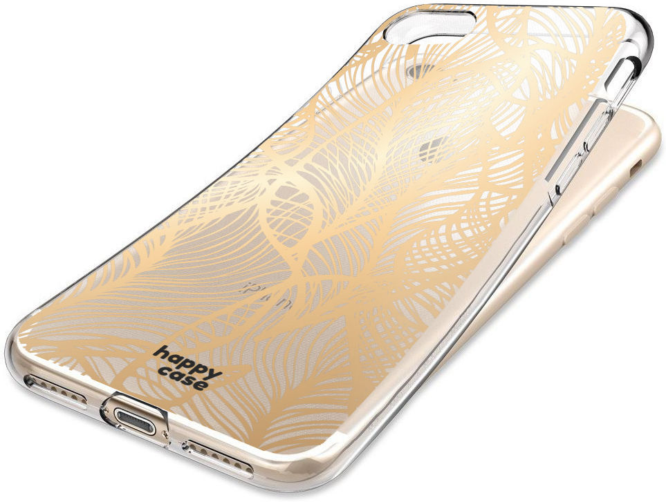HappyCase Apple iPhone SE 2020 Hoesje Flexibel TPU Golden Leaves Print afbeelding 7