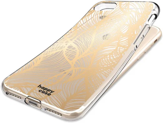 HappyCase Apple iPhone SE 2020 Hoesje Flexibel TPU Golden Leaves Print afbeelding 7