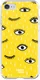 HappyCase iPhone SE 2020/2022 Hoesje Flexibel TPU Yellow Eye Print afbeelding 4