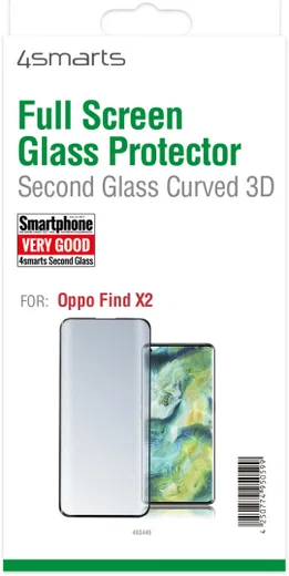 4smarts Second Glass Curved 3D for Oppo Find X2 Zwart afbeelding 2