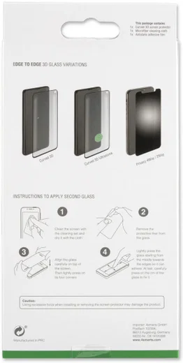 4smarts Second Glass Curved 3D for Oppo Find X2 Zwart afbeelding 3