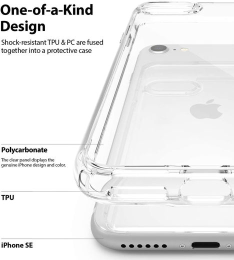 Ringke Fusion Apple iPhone SE (2020/2022) Hoesje Transparant afbeelding 5
