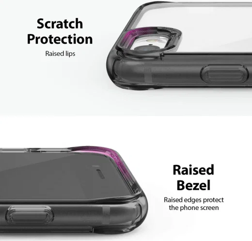 Ringke Fusion Apple iPhone SE (2020/2022) Hoesje Transparant/Zwart afbeelding 6