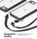 Ringke Fusion Apple iPhone SE (2020/2022) Hoesje Transparant/Zwart afbeelding 8