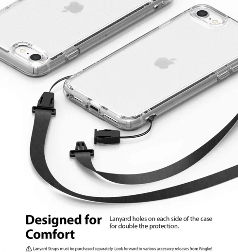 Ringke Fusion Apple iPhone SE (2020) Hoesje Matte Transparant afbeelding 8