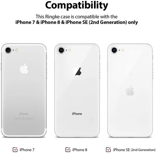 Ringke Fusion Apple iPhone SE (2020) Hoesje Matte Transparant afbeelding 9