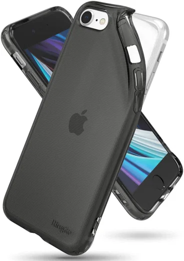 Ringke Air iPhone SE (2020/2022)/8/7 Hoesje Flexibel TPU Zwart afbeelding 2