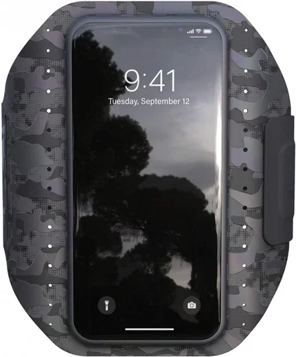 Adidas Smartphone Sport Armband voor het Hardlopen 5.5 Inch Camo Zwart afbeelding 3