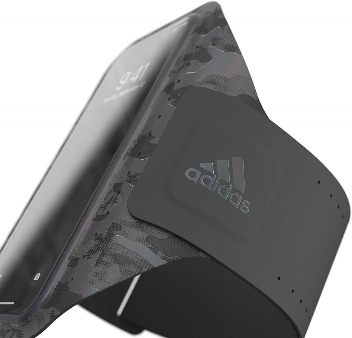 Adidas Smartphone Sport Armband voor het Hardlopen 5.5 Inch Camo Zwart afbeelding 5