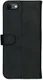 Rosso Deluxe iPhone SE (20/22) / 8 / 7 Hoesje Echt Leer Book Case Zwart afbeelding 4