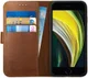 Rosso Deluxe iPhone SE (20/22) / 8 / 7 Hoesje Echt Leer Book Case Bruin afbeelding 1