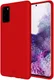 HappyCase Samsung Galaxy S20 Hoesje Siliconen Back Cover Rood afbeelding 1