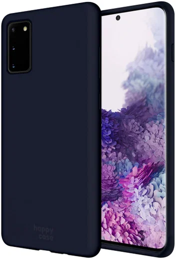 HappyCase Samsung Galaxy S20 Hoesje Siliconen Back Cover Donker Blauw afbeelding 1