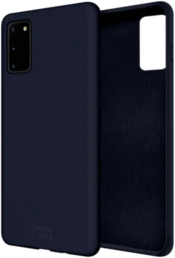 HappyCase Samsung Galaxy S20 Hoesje Siliconen Back Cover Donker Blauw afbeelding 2