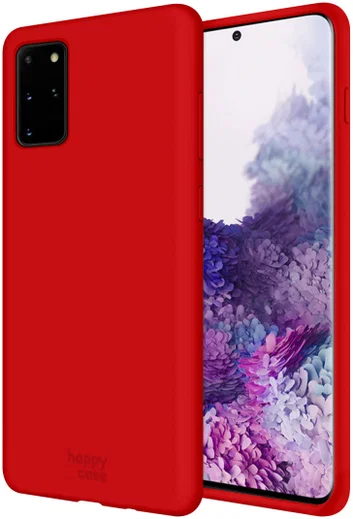 HappyCase Samsung Galaxy S20 Plus Hoesje Siliconen Back Cover Rood afbeelding 1