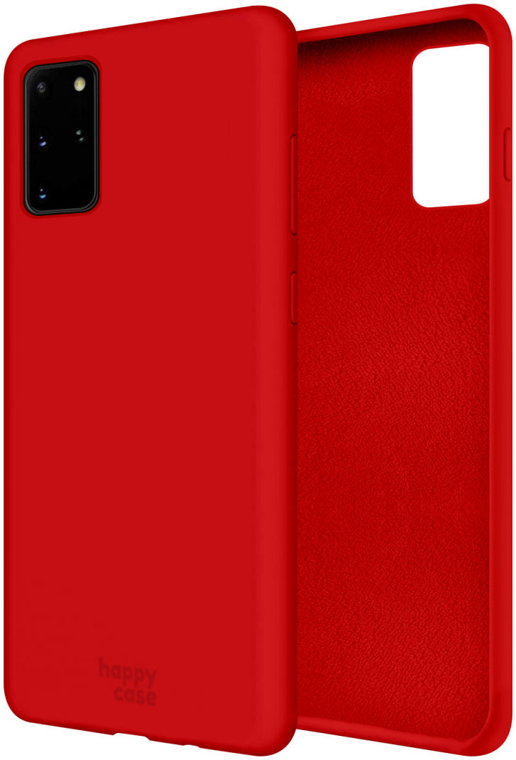 HappyCase Samsung Galaxy S20 Plus Hoesje Siliconen Back Cover Rood afbeelding 2