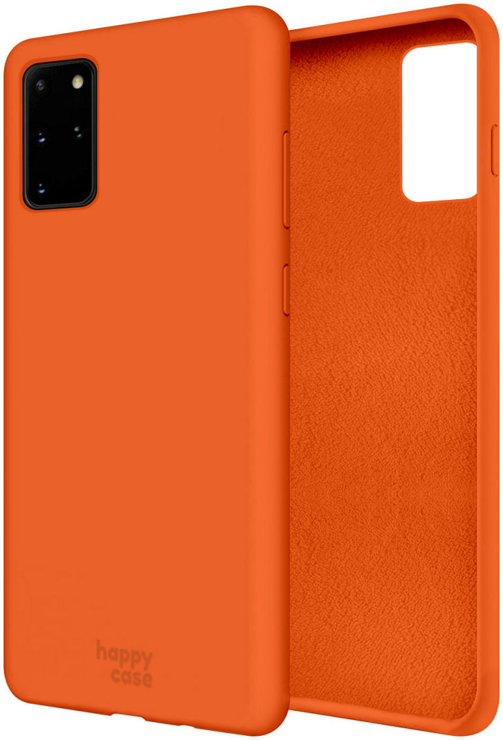 HappyCase Samsung Galaxy S20 Plus Hoesje Siliconen Back Cover Oranje afbeelding 2