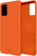 HappyCase Samsung Galaxy S20 Plus Hoesje Siliconen Back Cover Oranje afbeelding 2