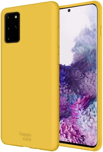 HappyCase Samsung Galaxy S20 Plus Hoesje Siliconen Back Cover Geel afbeelding 1