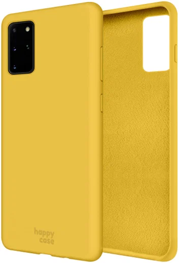 HappyCase Samsung Galaxy S20 Plus Hoesje Siliconen Back Cover Geel afbeelding 2