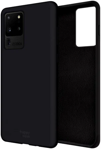 HappyCase Samsung Galaxy S20 Ultra Hoesje Siliconen Back Cover Zwart afbeelding 2