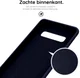 HappyCase Galaxy S10 Plus Hoesje Siliconen Back Cover Donker Blauw afbeelding 7