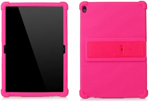 Lenovo Tab M10 (HD) Gen 1 Kinder Tablethoes Kickstand Siliconen Roze afbeelding 3
