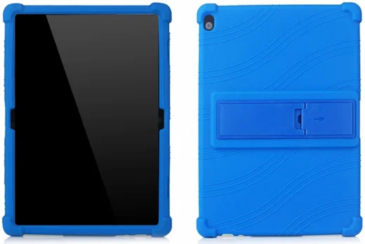 Lenovo Tab P10 Kindvriendelijke Hoes Met Kickstand Siliconen Blauw afbeelding 1