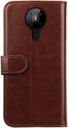 Rosso Element Nokia 5.3 Hoesje Book Cover Bruin afbeelding 5