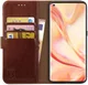 Rosso Element Oppo Find X2 Pro Hoesje Book Cover Bruin afbeelding 1