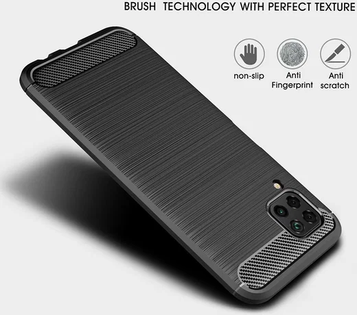 Huawei P40 Hoesje Geborsteld TPU Zwart afbeelding 8
