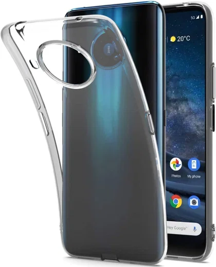 Nokia 8.3 Hoesje Dun TPU Transparant afbeelding 1