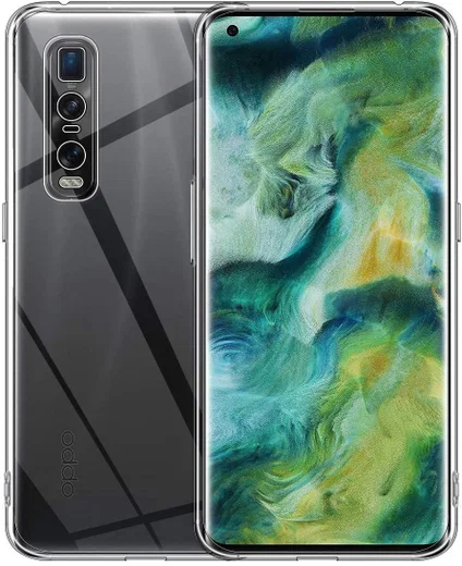 Oppo Find X2 Pro Hoesje Dun TPU Transparant afbeelding 1