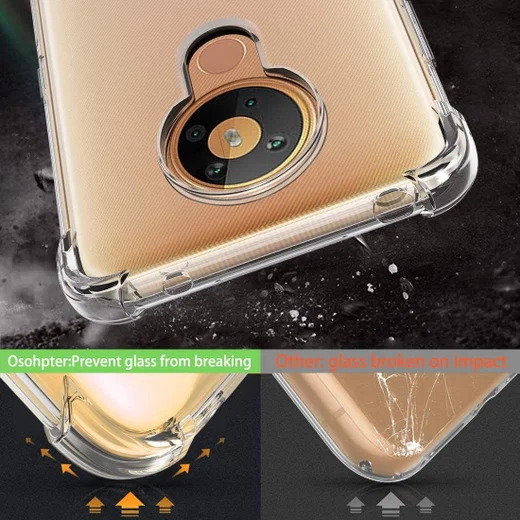 Nokia 5.3 Dun TPU Hoesje Schokbestendig Transparant afbeelding 7