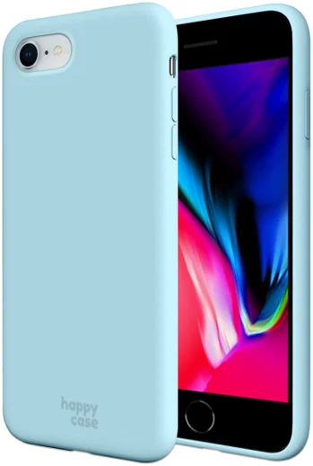 HappyCase iPhone SE 2020/2022 Hoesje Siliconen Back Cover Blauw afbeelding 1