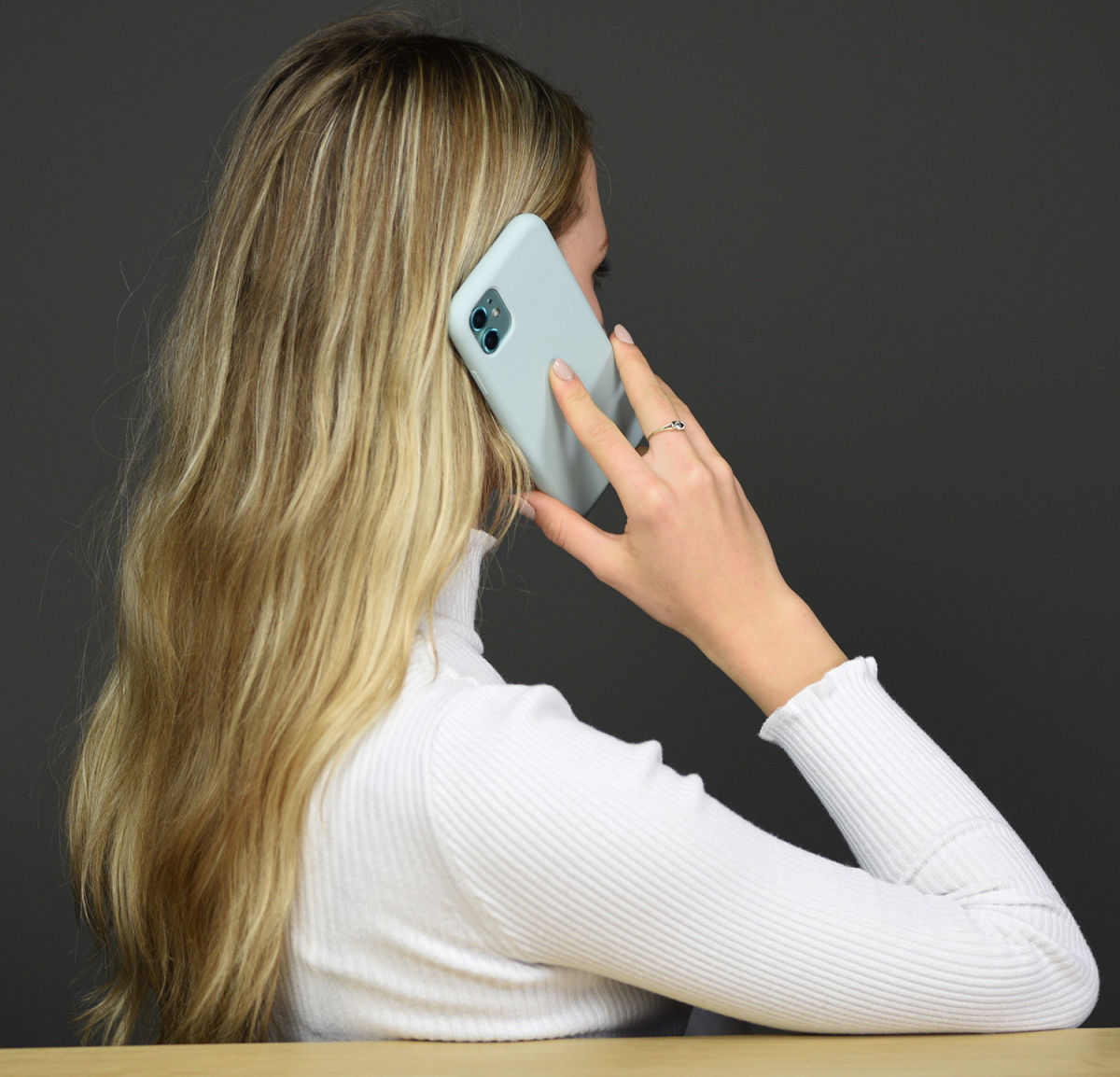HappyCase iPhone SE 2020/2022 Hoesje Siliconen Back Cover Blauw afbeelding 5