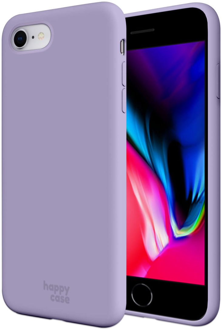 HappyCase iPhone SE 2020/2022 Hoesje Siliconen Back Cover Paars afbeelding 1