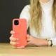 HappyCase iPhone SE 2020 Hoesje Siliconen Back Cover Oranje afbeelding 3