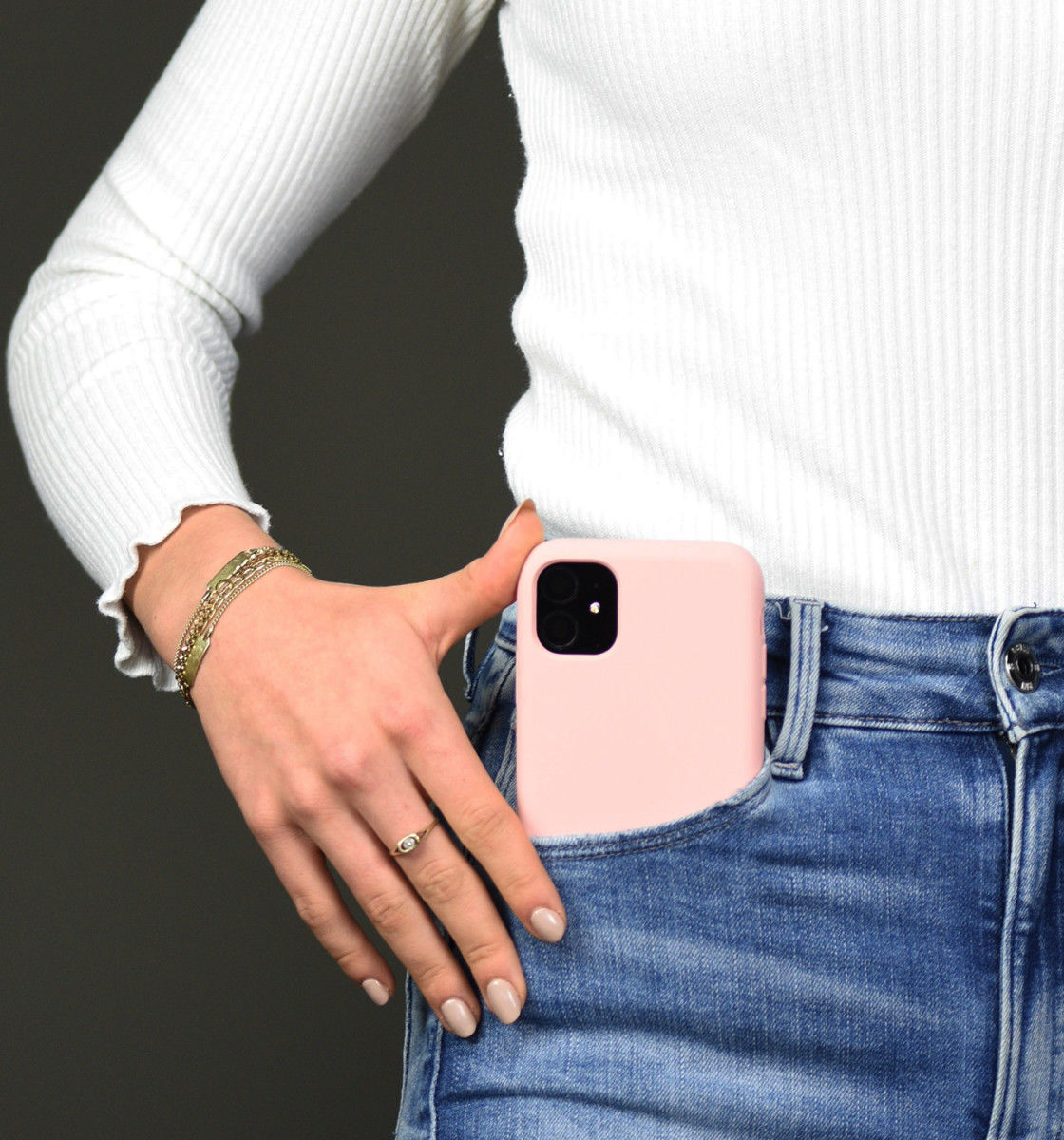 HappyCase iPhone SE 2020/2022 Hoesje Siliconen Back Cover Pink afbeelding 4