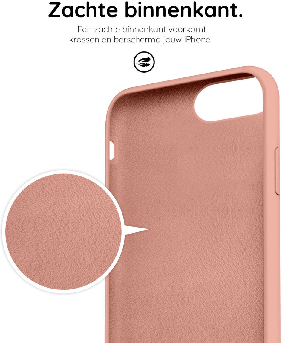 HappyCase iPhone SE 2020/2022 Hoesje Siliconen Back Cover Pink afbeelding 6