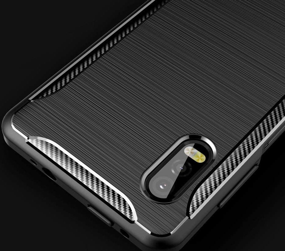 Samsung Galaxy Xcover Pro Geborsteld TPU Hoesje Zwart afbeelding 4