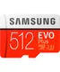Samsung EVO Plus MicroSDXC Geheugenkaart met Adapter 512GB Rood afbeelding 1