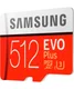 Samsung EVO Plus MicroSDXC Geheugenkaart met Adapter 512GB Rood afbeelding 2